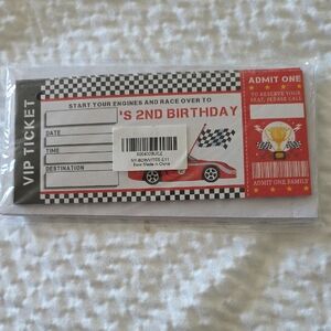 Race Car Birthday Party 20 Invitations 2nd Birthday